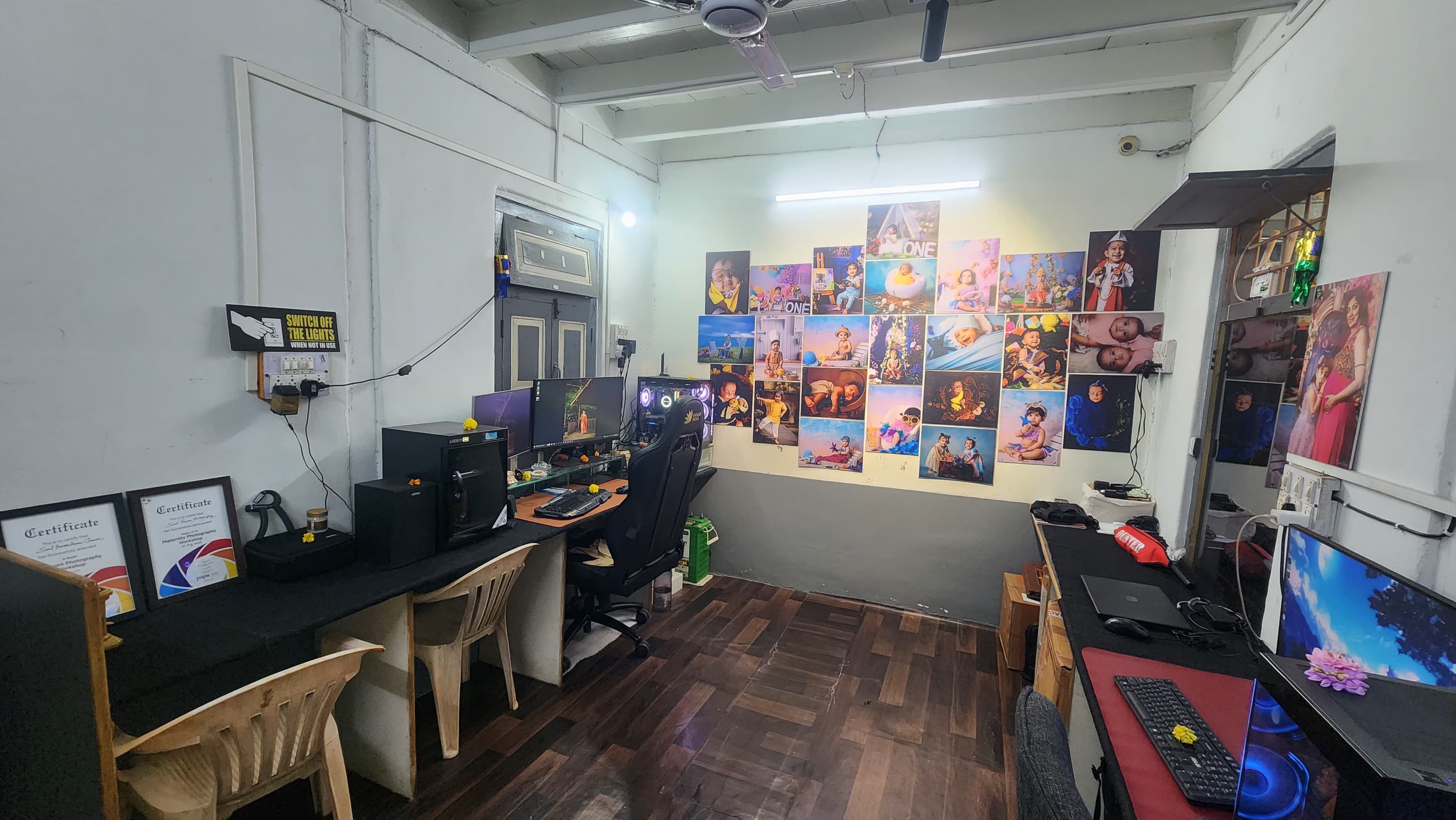 Studio Backdrop and Props Area