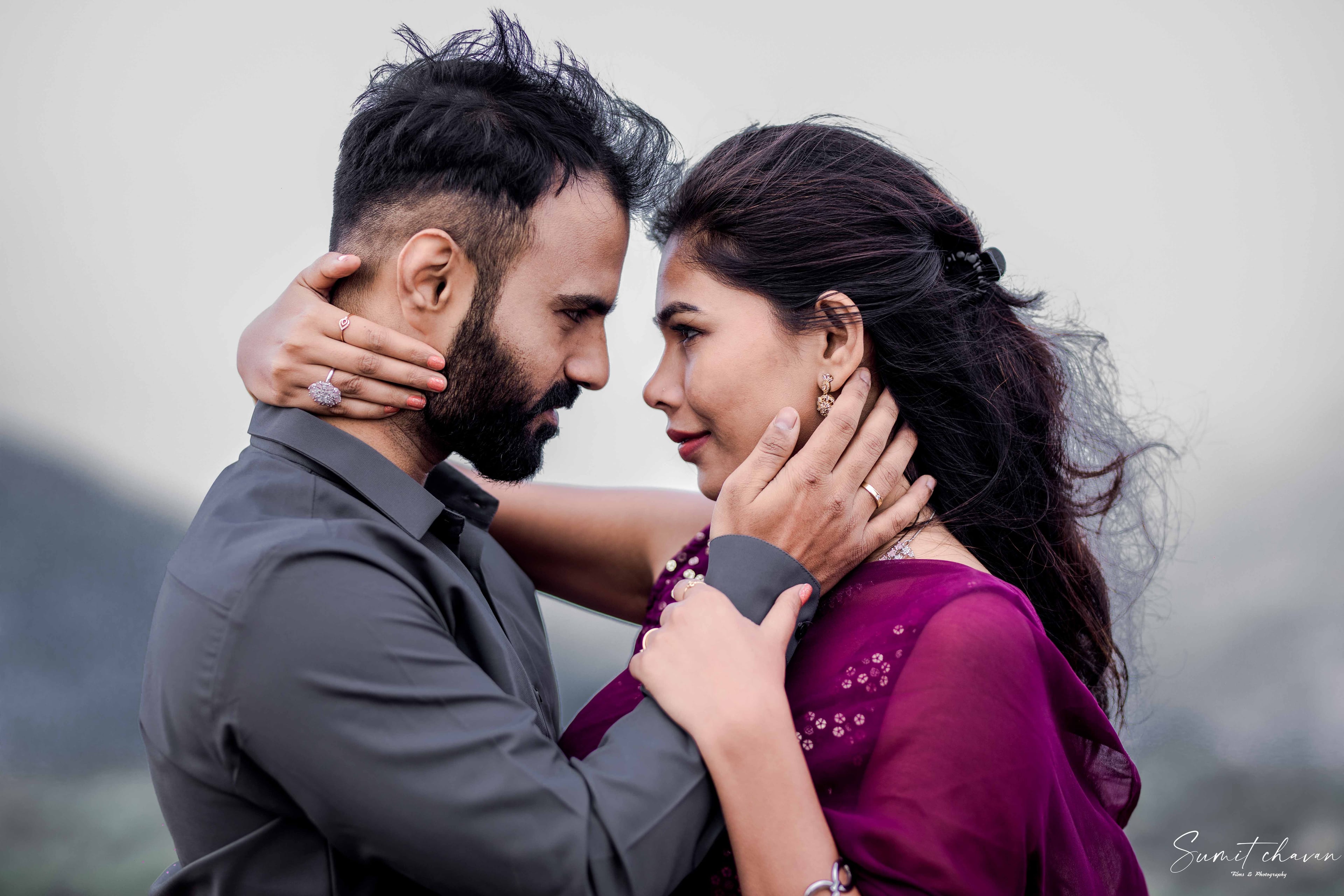 Akshay and Neha pre-wedding shoot Satara - romantic couple session