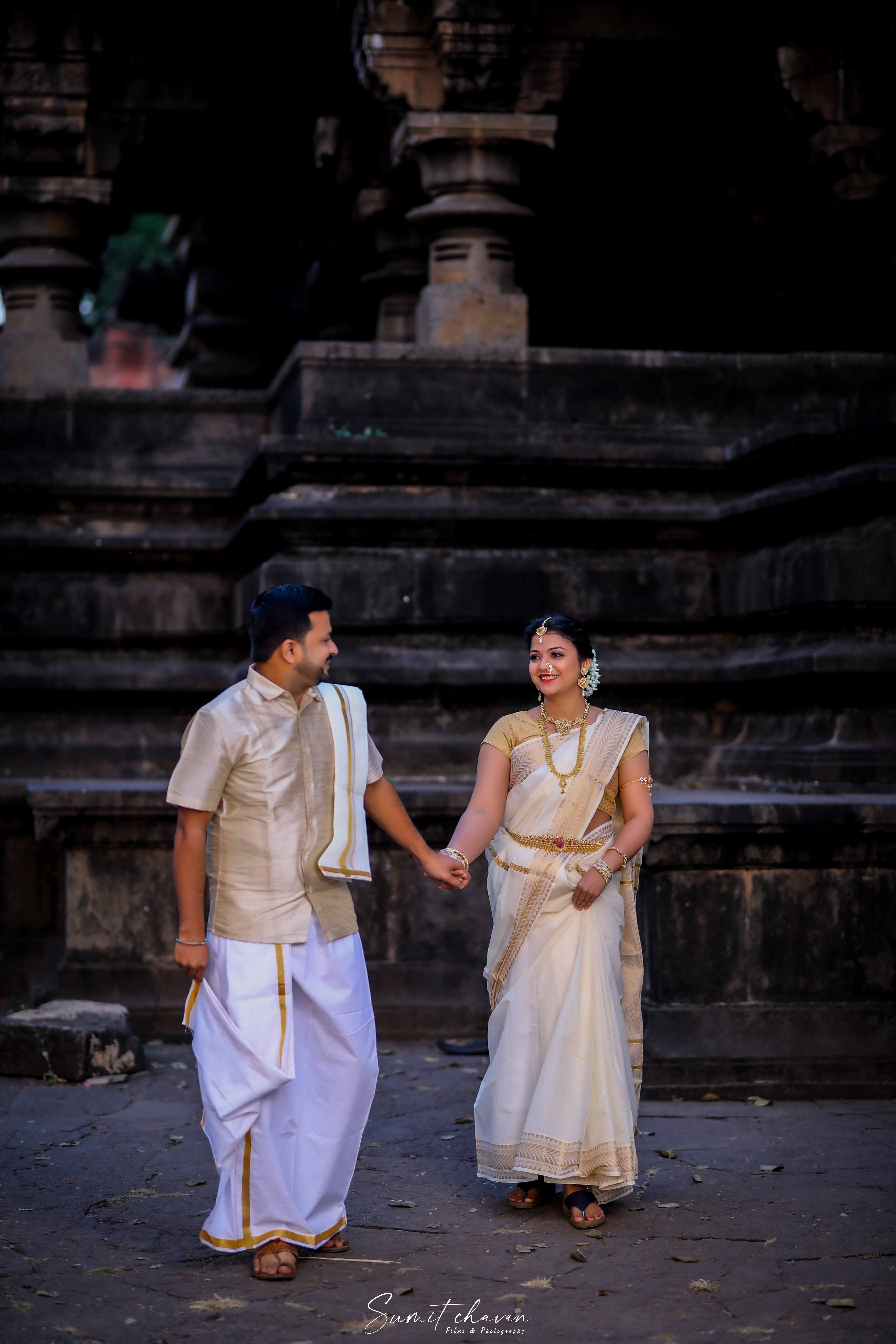 Sangam and Mahuli pre-wedding shoot Satara - beautiful couple session