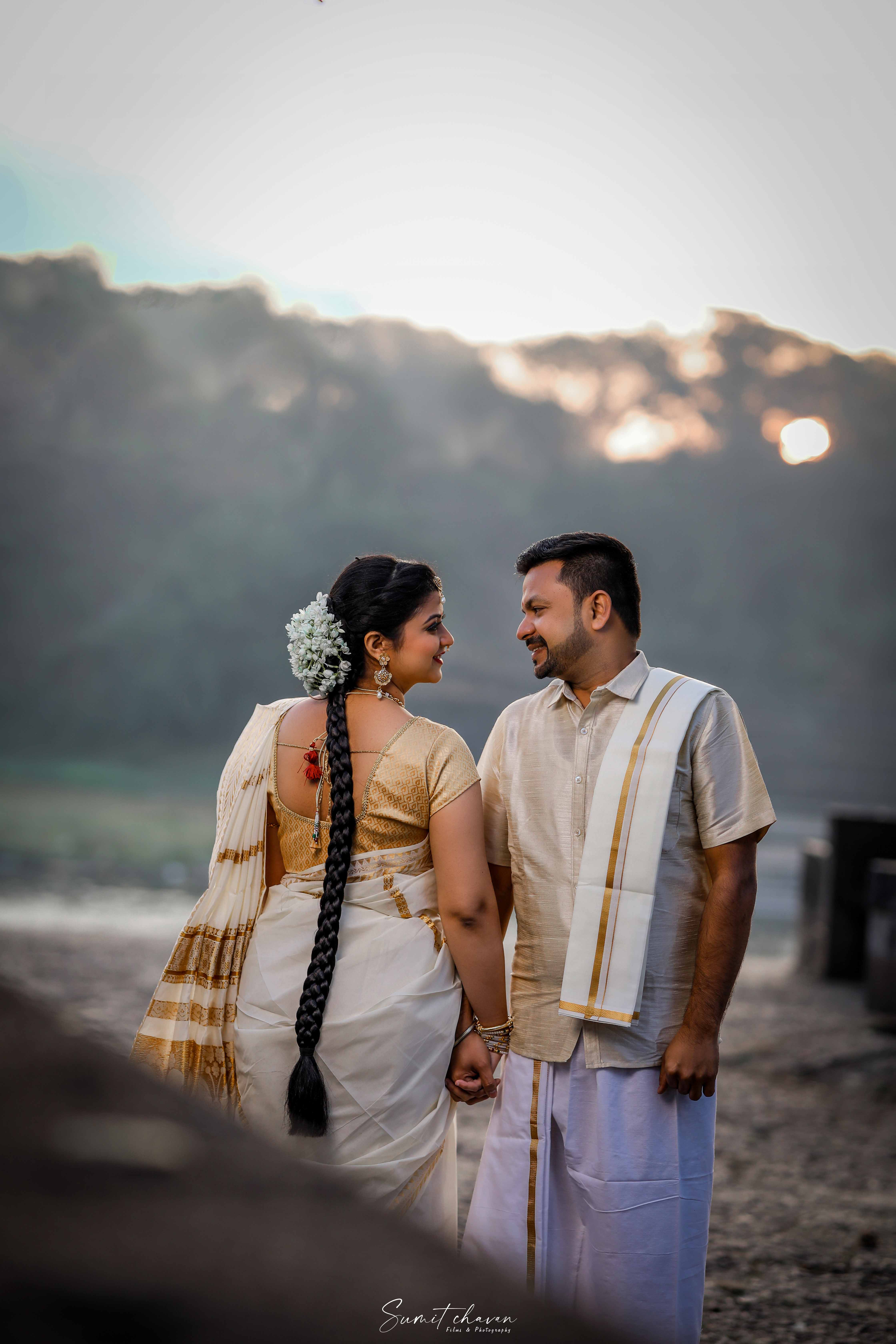 Sangam Mahuli pre-wedding collection Satara - elegant photography