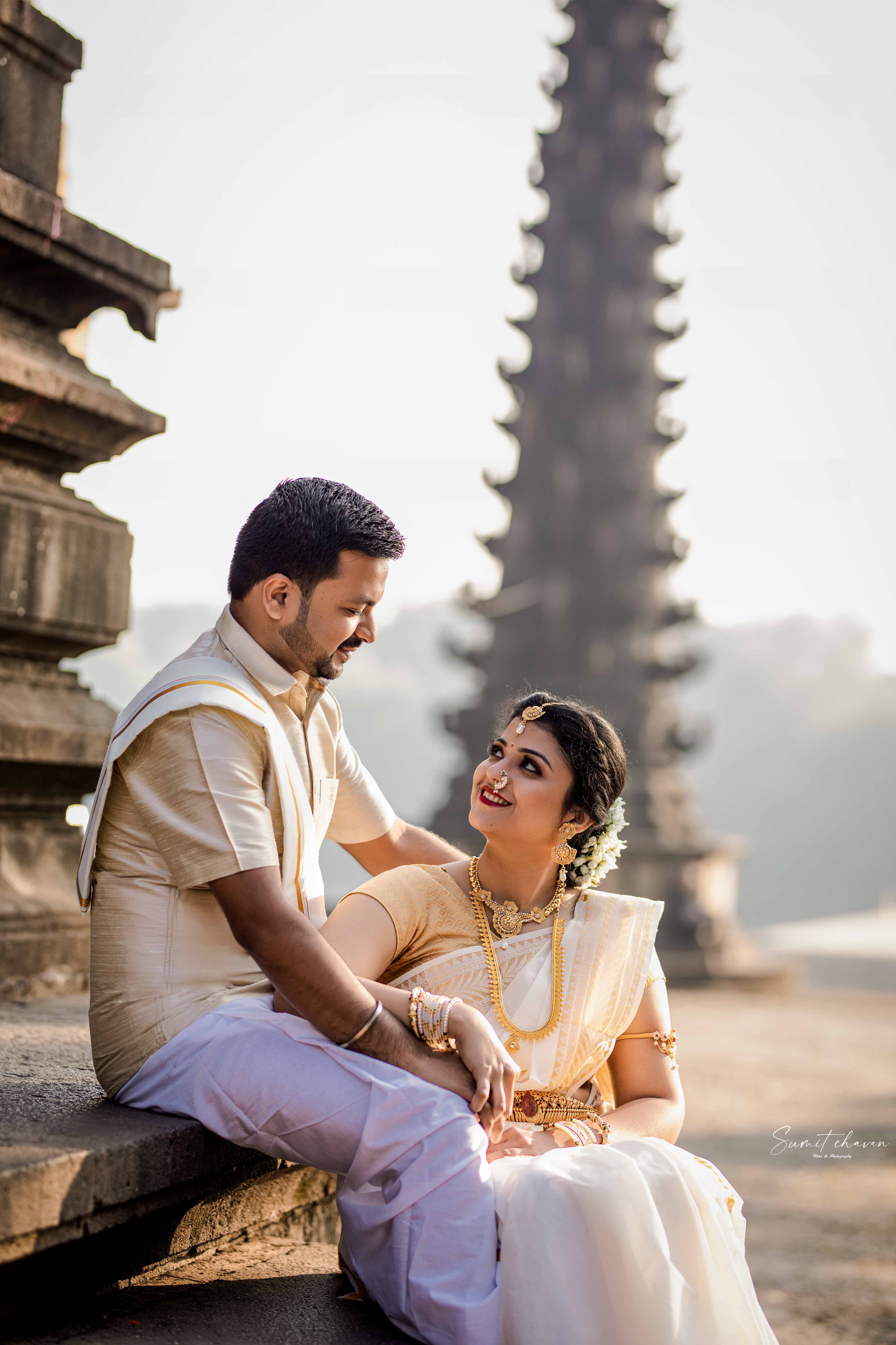 Sangam Mahuli pre-wedding collection Satara - stunning couple photography