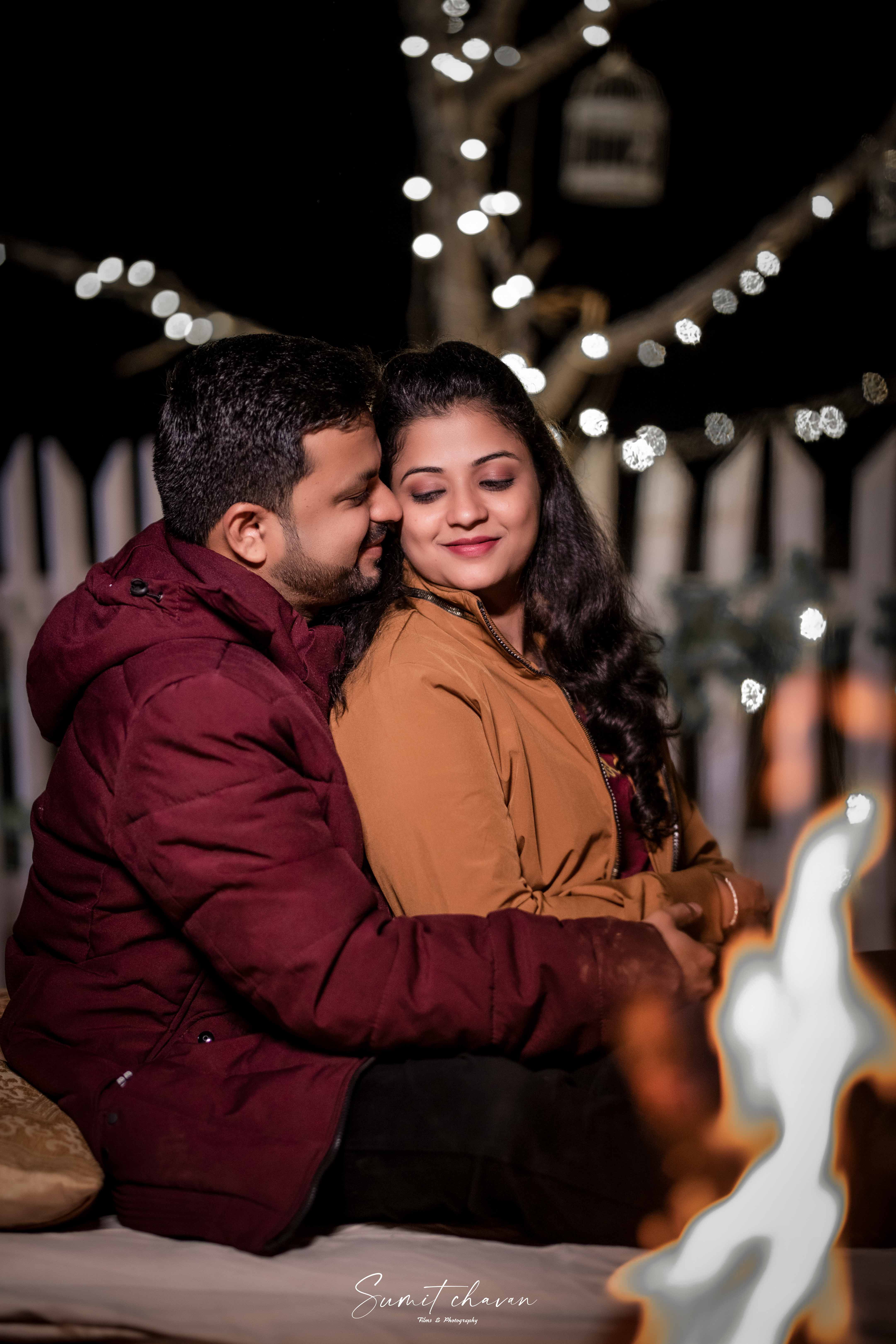 Sangam and Mahuli elegant pre-wedding photography Satara - beautiful moments