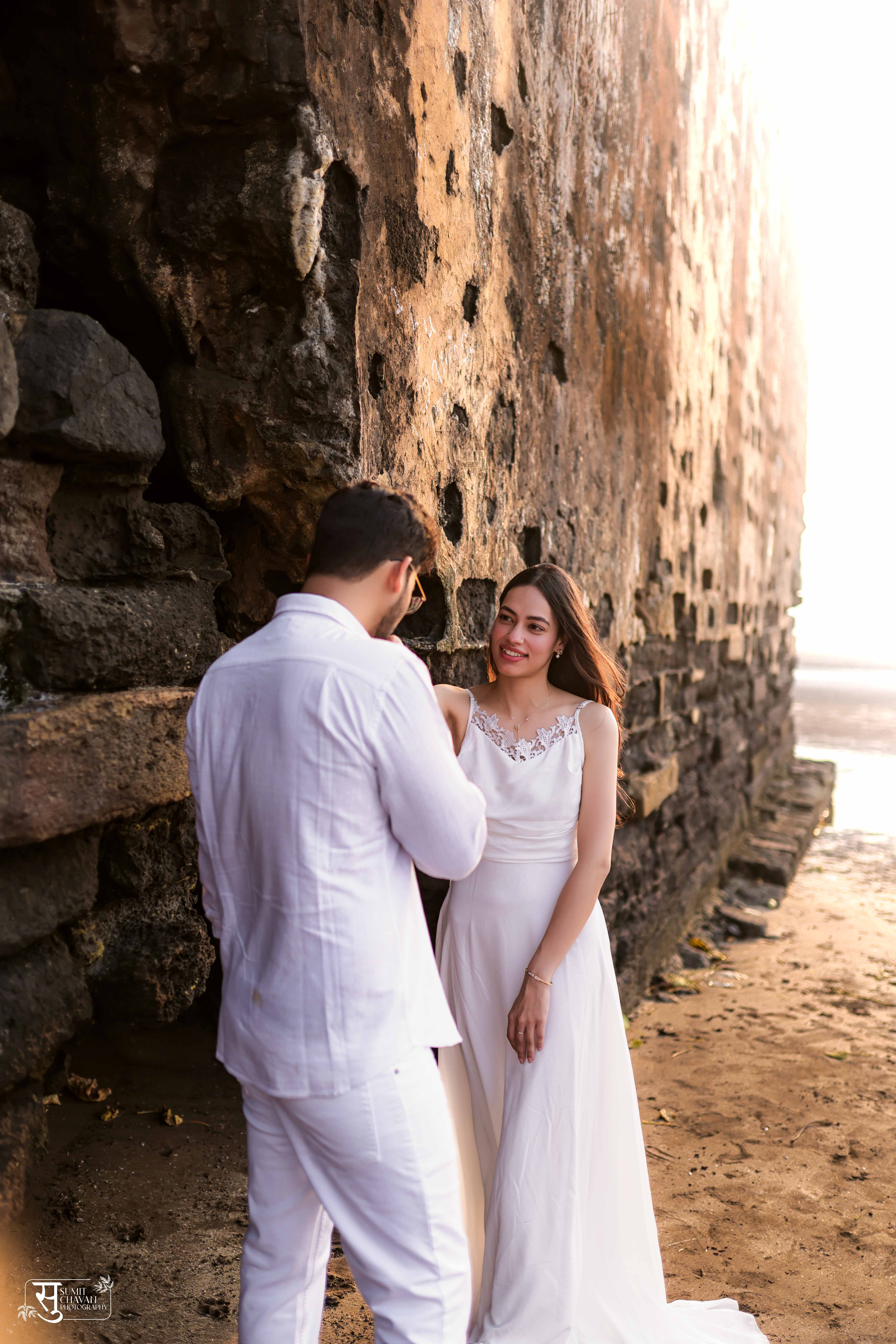 Pravan Meghna pre-wedding shoot Alibagh - artistic couple photography