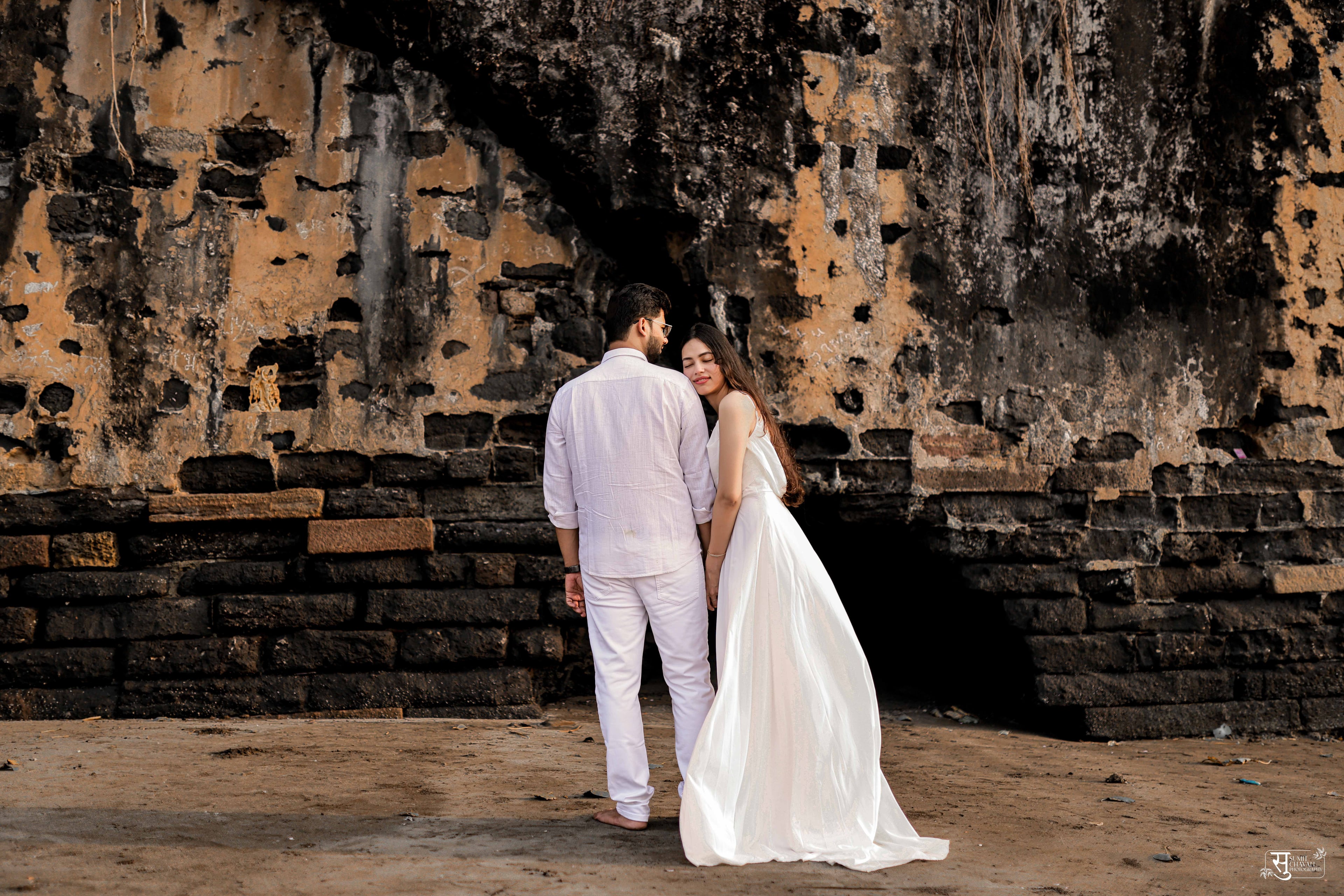 Pravan and Meghna pre-wedding collection Alibagh - stunning couple portraits