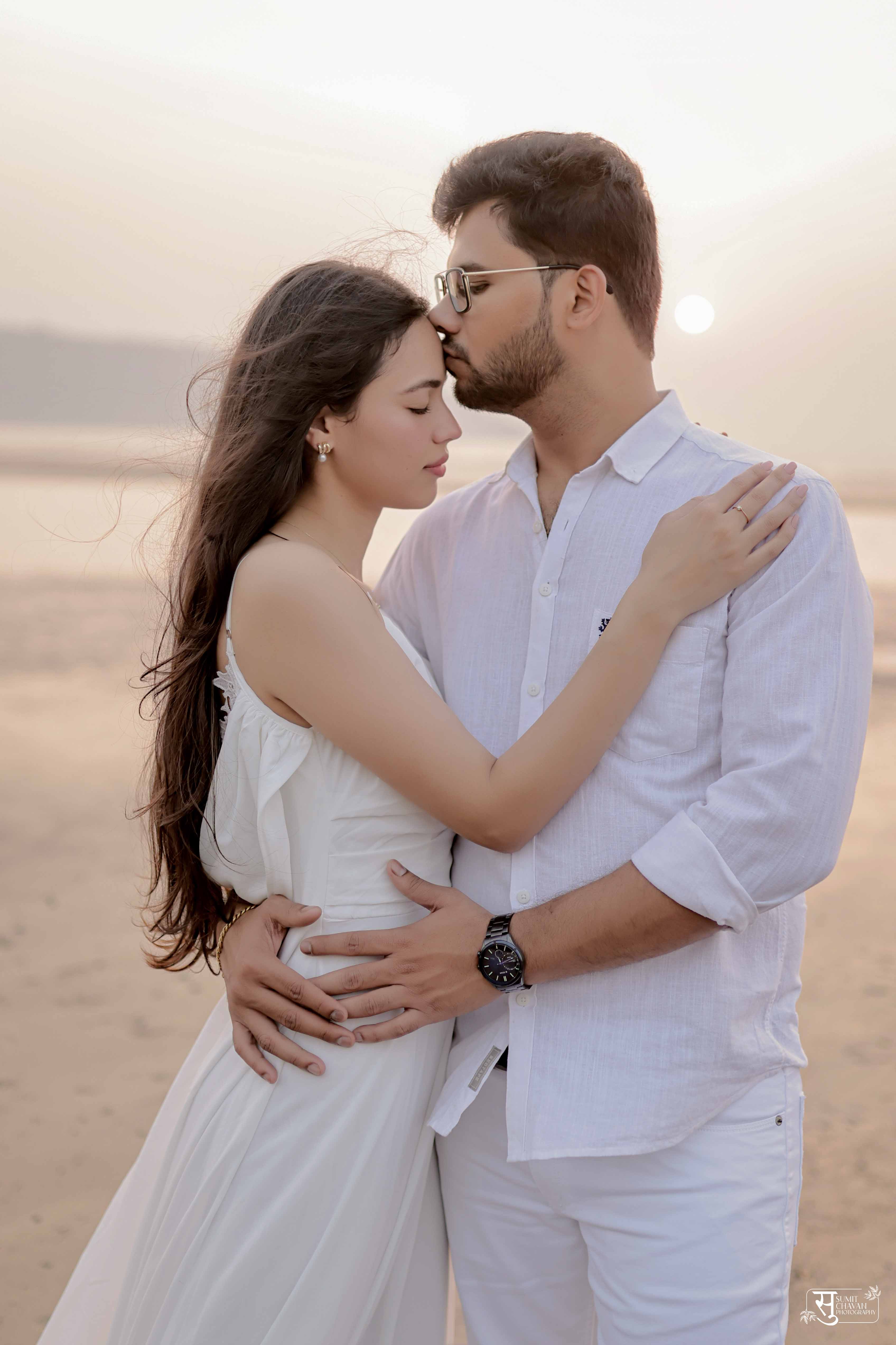 Pravan Meghna pre-wedding shoot Alibagh - stunning couple moments