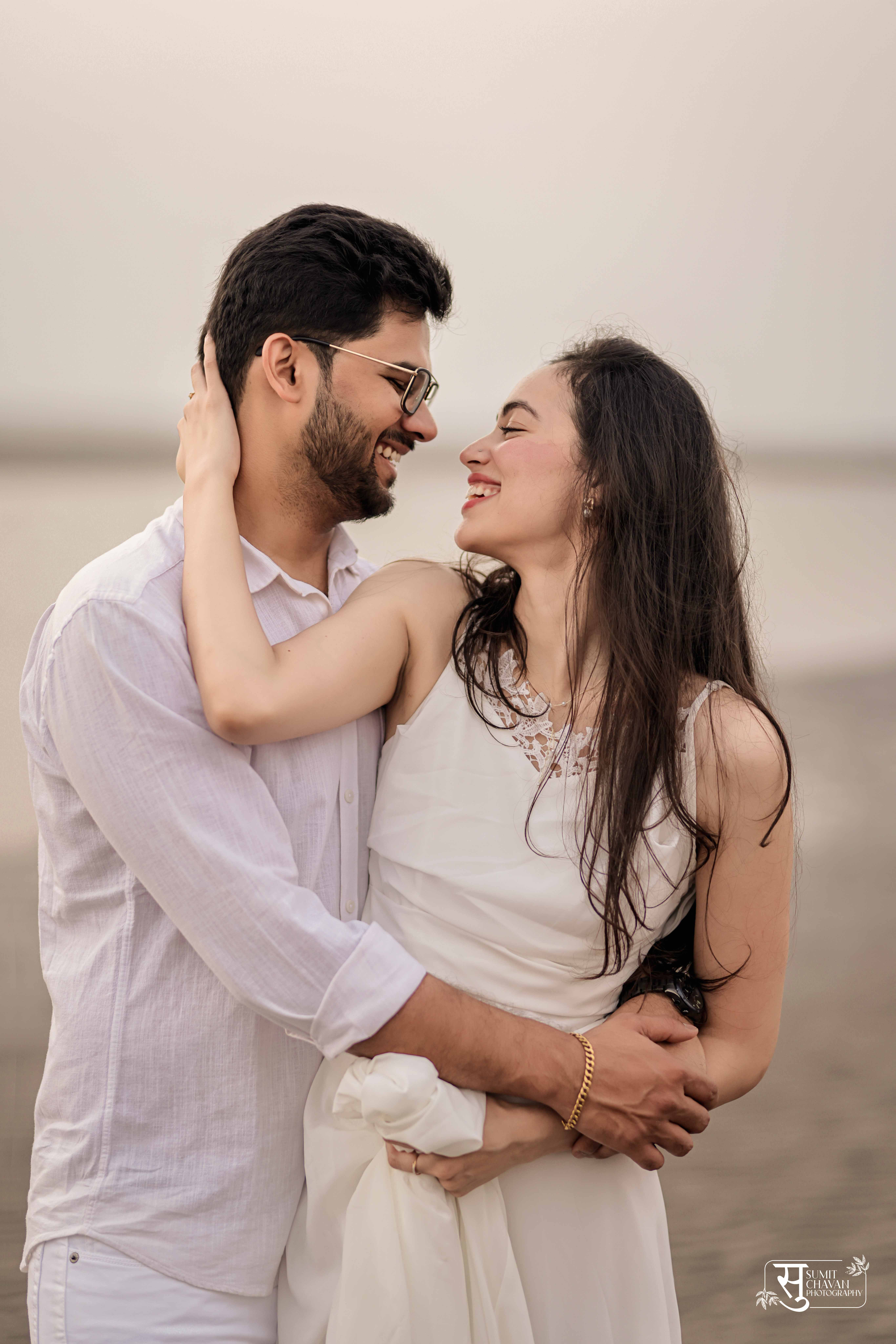 Pravan Meghna pre-wedding collection Alibagh - stunning couple photography