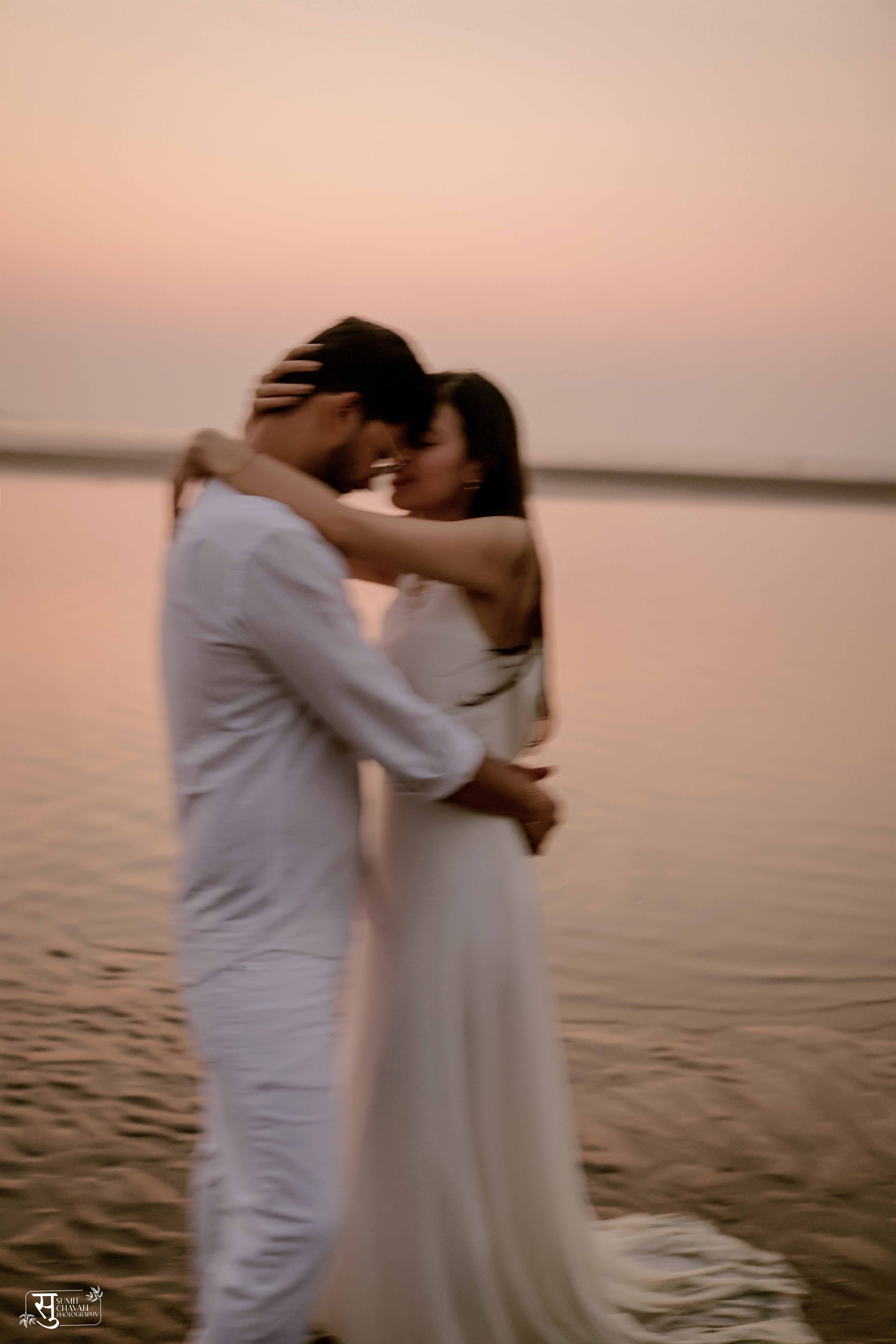 Pravan and Meghna pre-wedding collection Alibagh - artistic moments