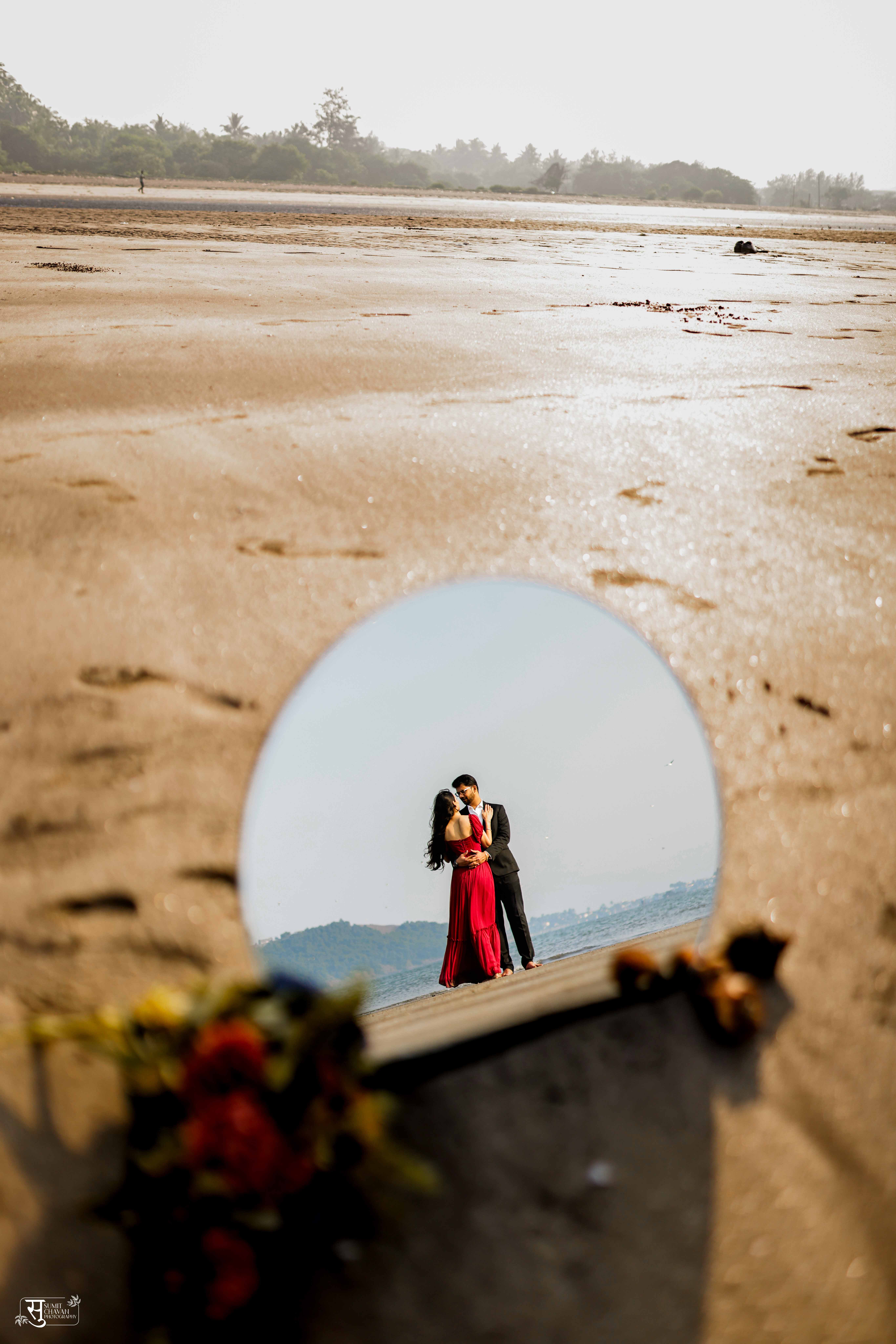 Pravan and Meghna pre-wedding collection Alibagh - stunning moments